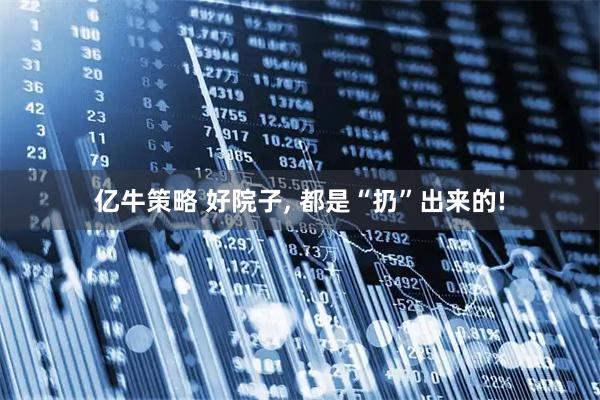 亿牛策略 好院子, 都是“扔”出来的!